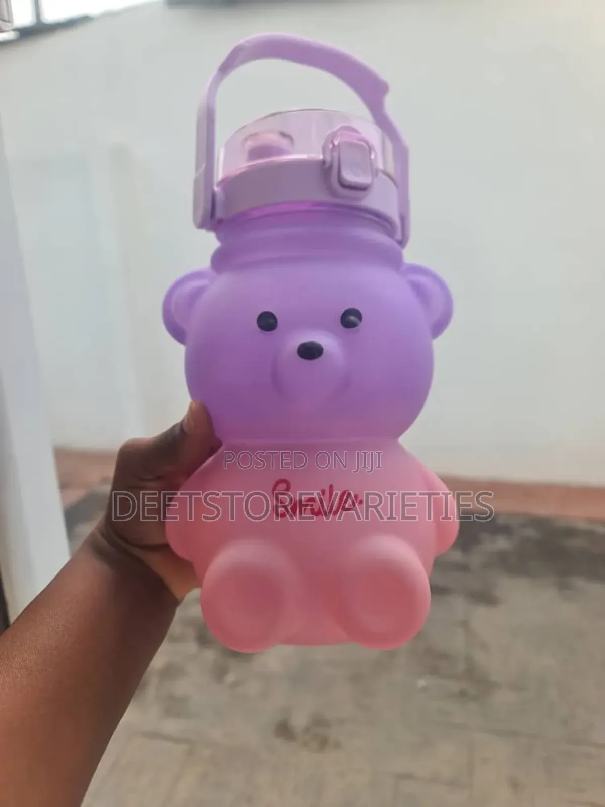 1400ml Fancy Water Bottle + 3dstickers + Strap