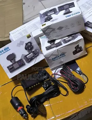 Photo - 3ch Car DVR Camera Rearview Mirror Dashcam Full Color Hd