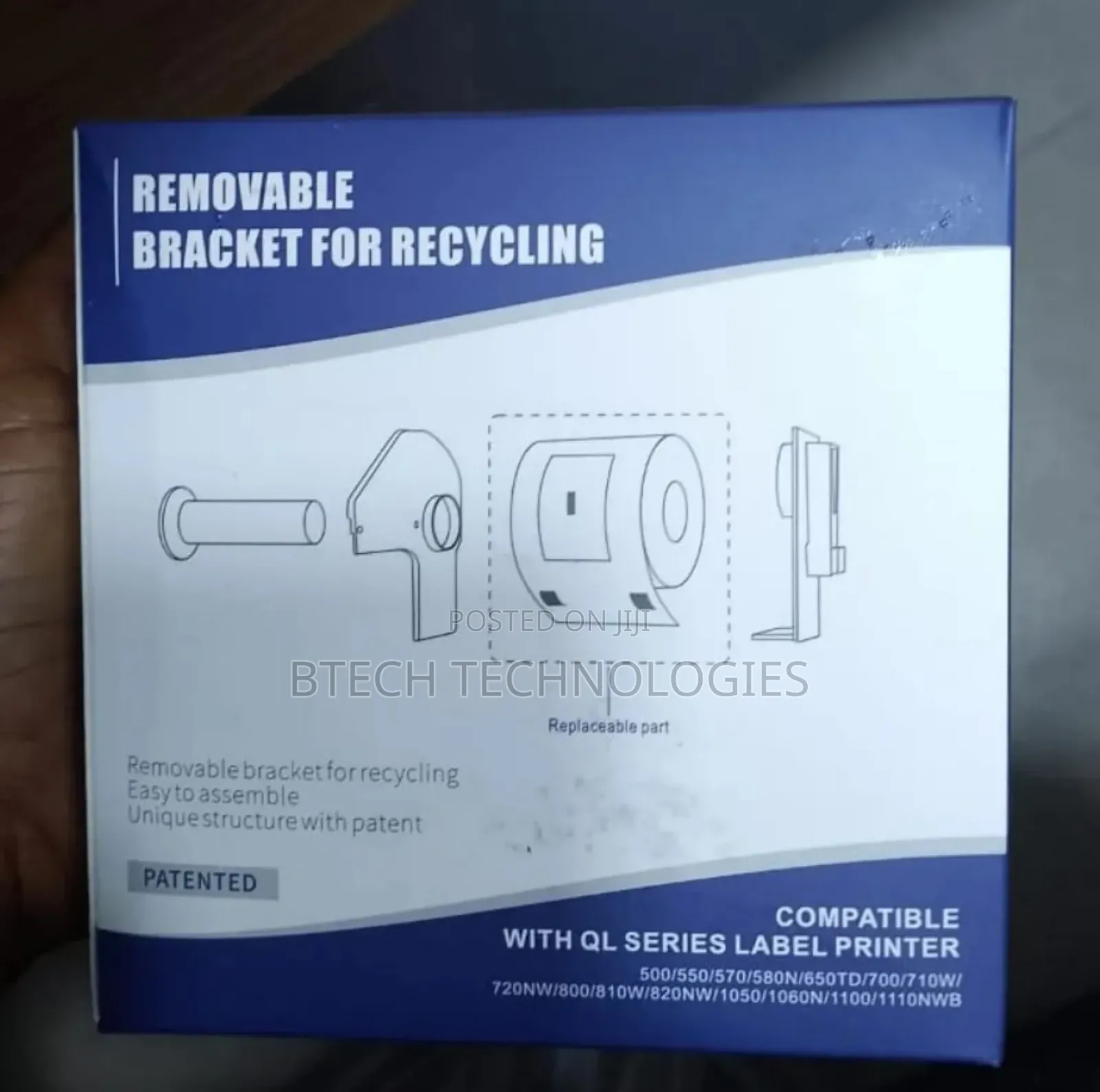 Removable Bracket for Recycling /Replacement