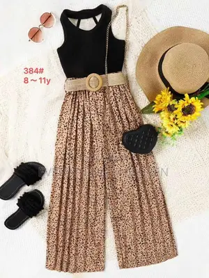 3 Piece Trousers Belt and Top