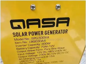 Spg500 Qasa Solar Generator