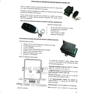 Generator Wireless Remote Control Start and Off Set