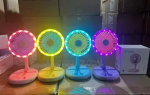 Rechargeable Table Fan With Light