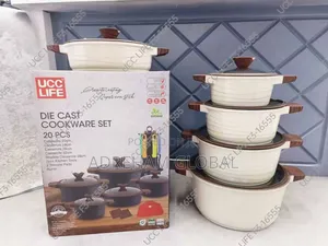 Ucc Life 20pcs Die Cast Cookware Set With Kitchen Tools