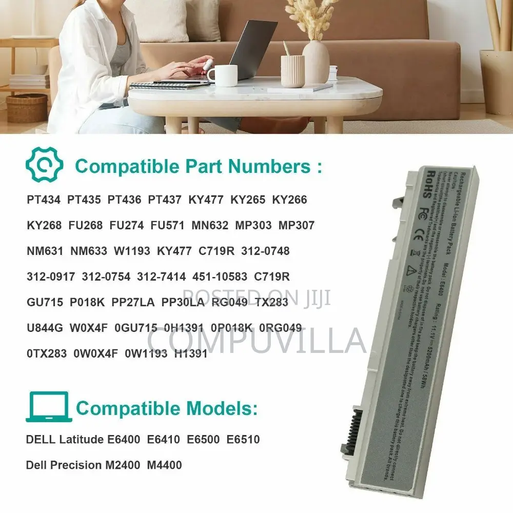 Pt434 Battery For Dell Precision M6500