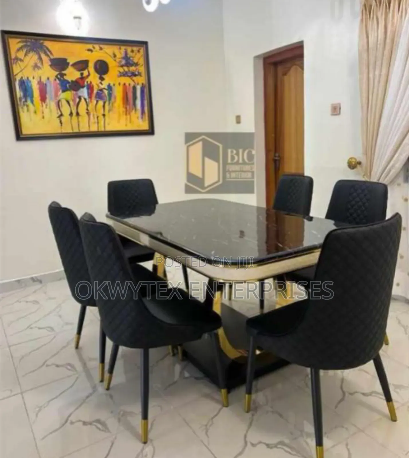 Executive High Quality by 6 Seaters Dinning Set