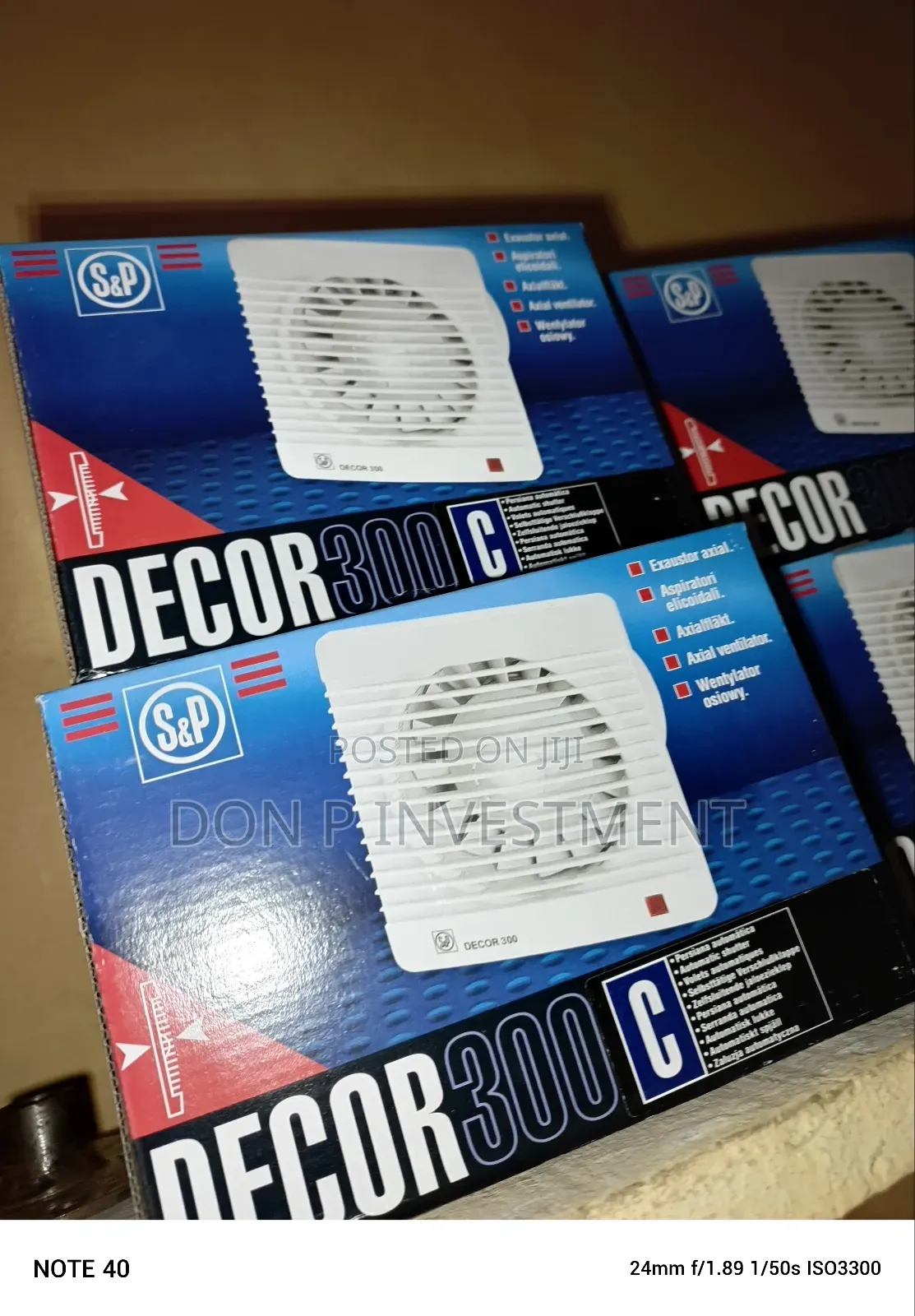 S P Decor-100 Axial Extractor Fan