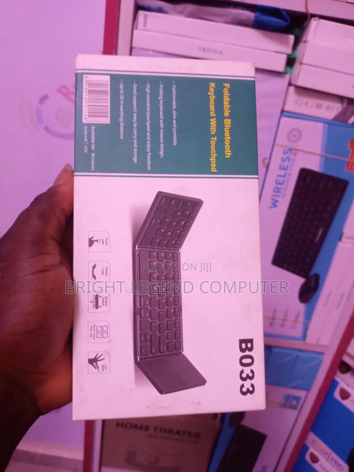 Foldable Bluetooth Keyboard With Touchpad