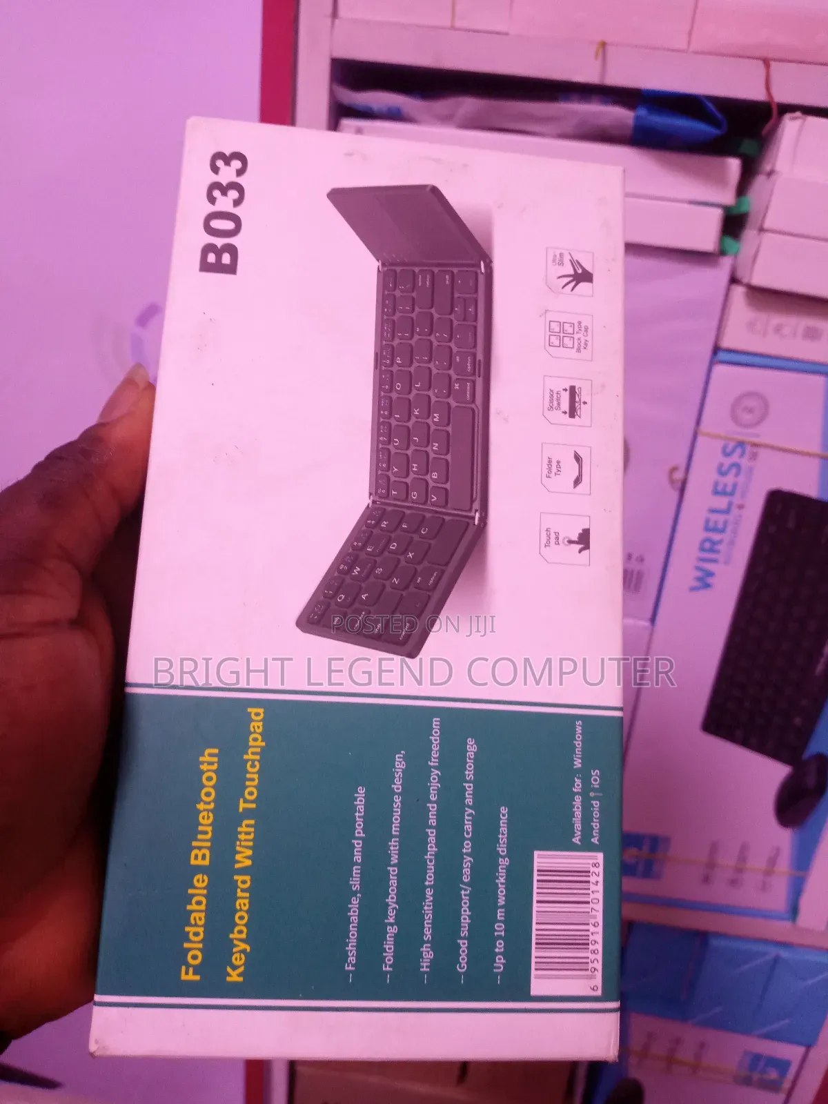 Foldable Bluetooth Keyboard With Touchpad