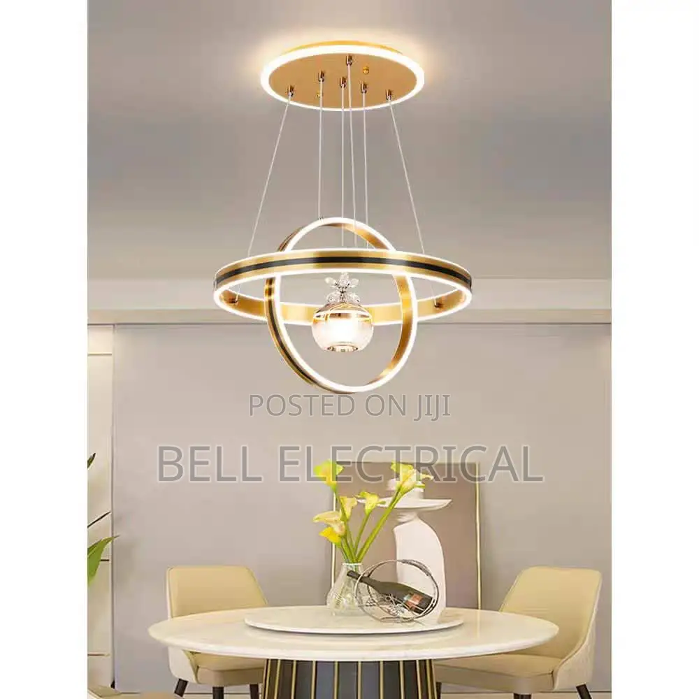 Gold Led Acrylic Chandelier