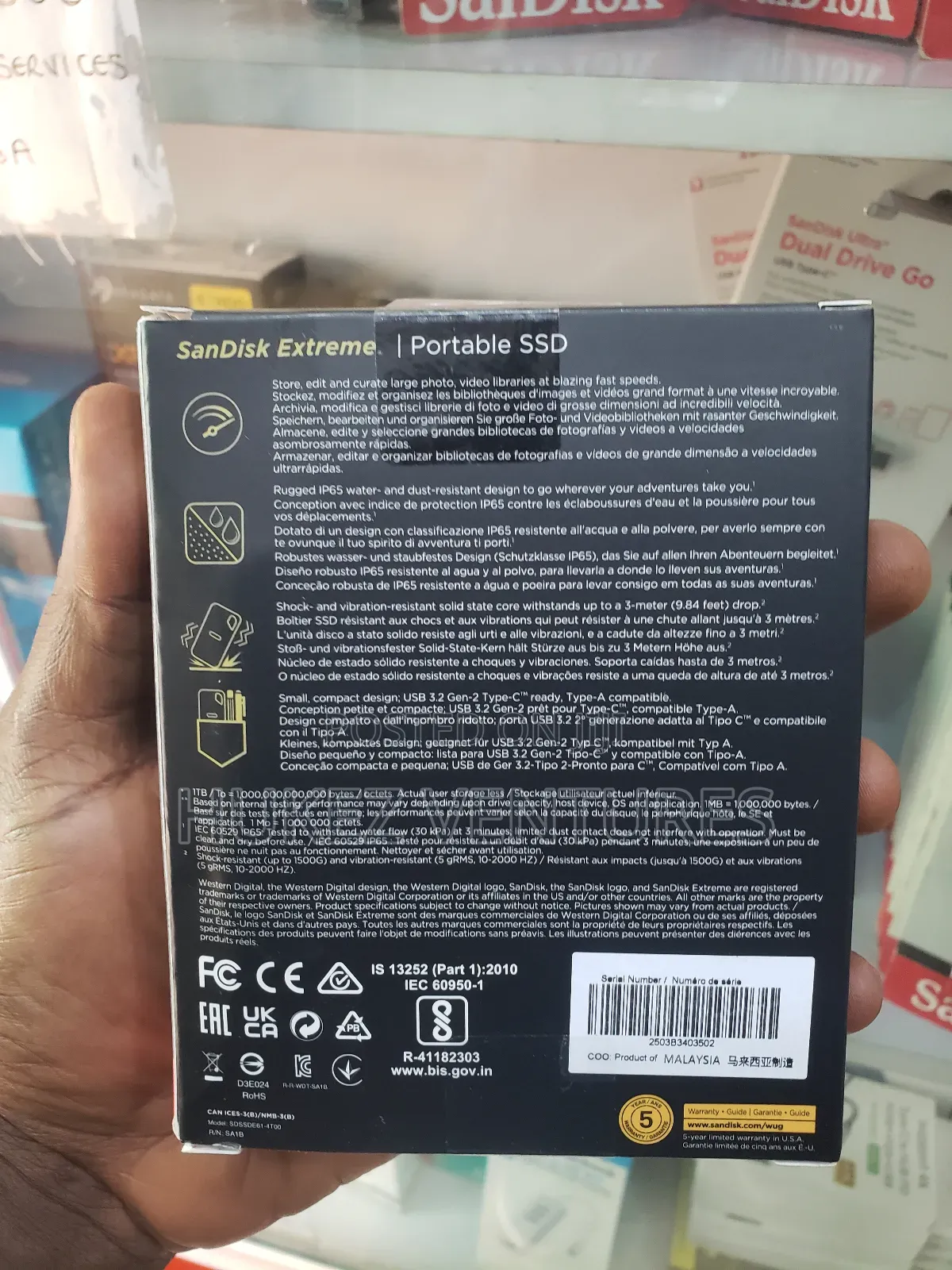 Sandisk Extreme Portable SSD 4tb