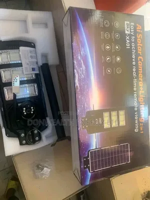 Solar Street Camira Light +Memory and 4g Sim Card, 100%Brigh