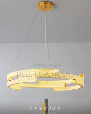 Gold Ring Luster Crystal Pendant Lamp