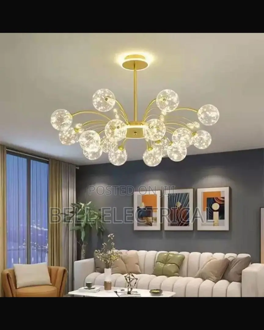 Gold Romantic Starry Ceiling Chandeliers
