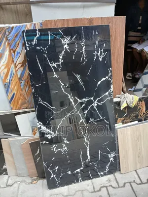 Carrara Black Floor Porcelain Tiles