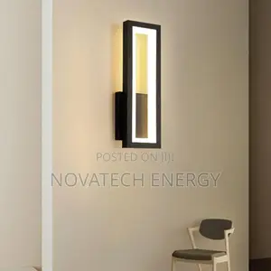 Black Rectangle Design Wall Bracket Led Lights