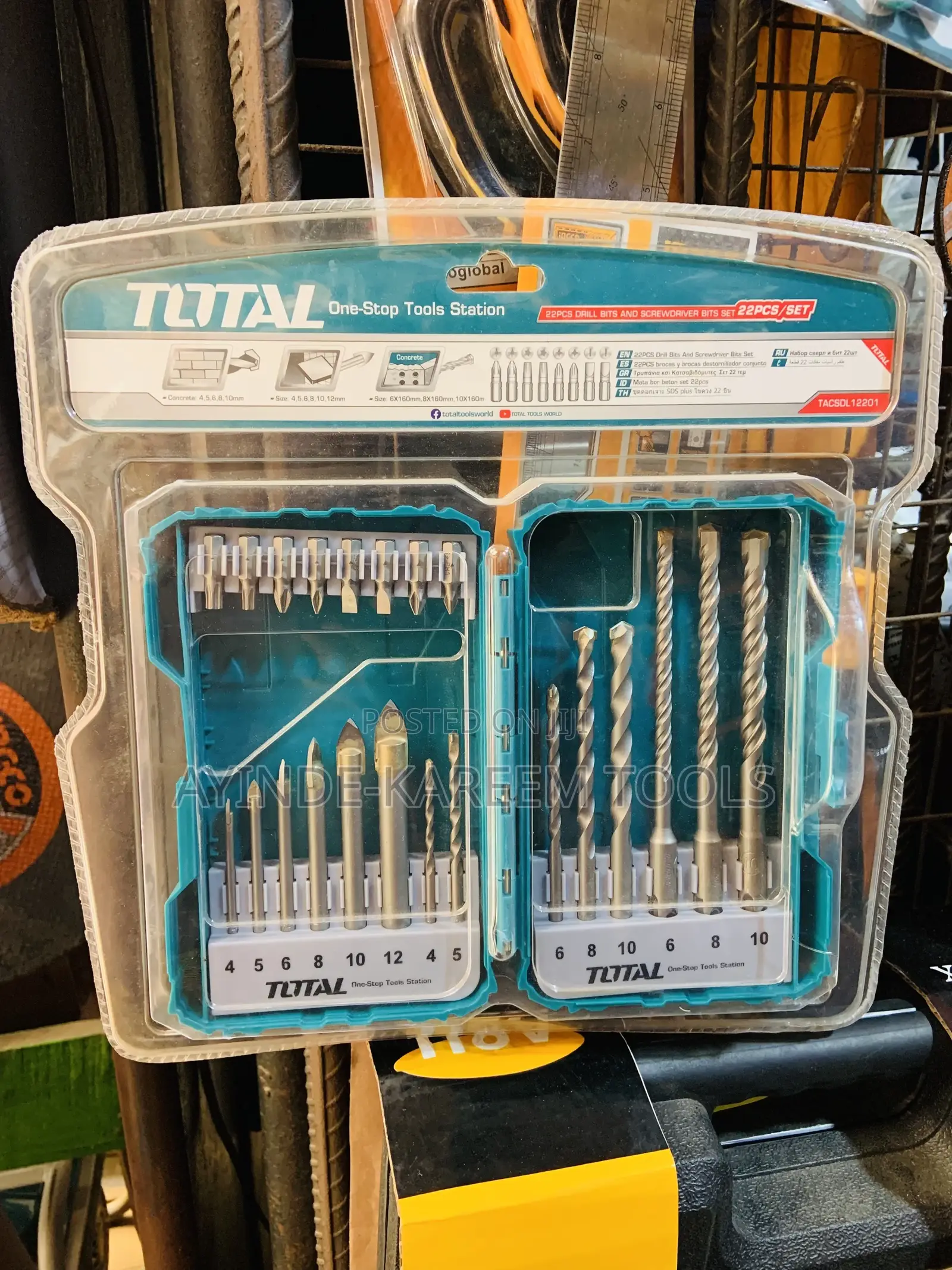 22pcs Drill Bits and Screwdriver Bit Set