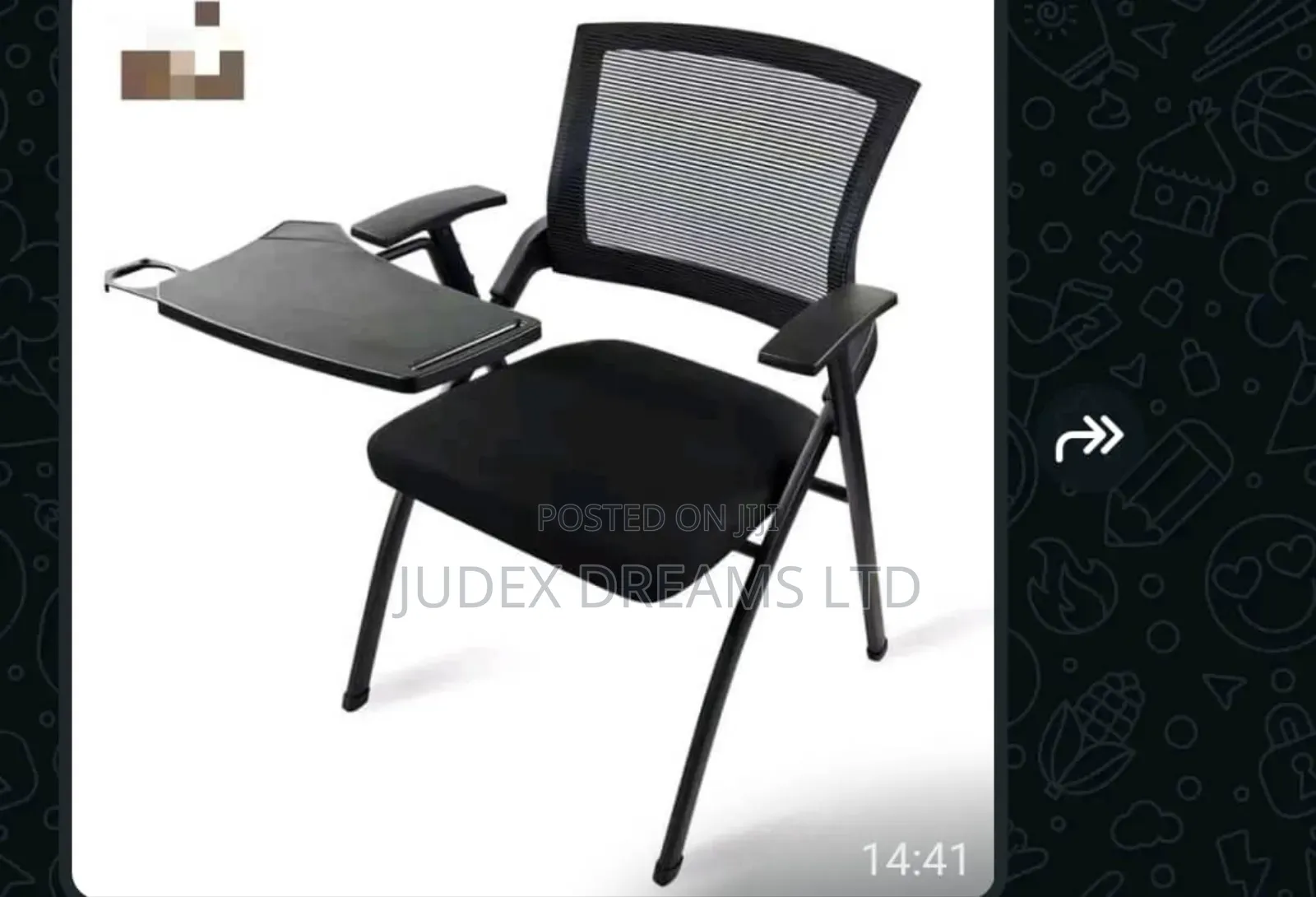 High Quality Chair With Writing Pad