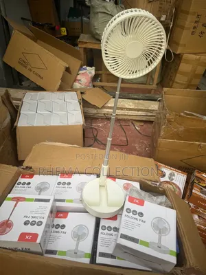 Rechargeable Tabletop Fan-Telescopic Folding Fan