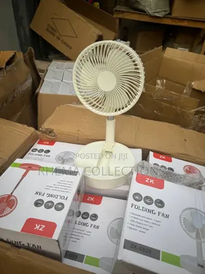 Rechargeable Tabletop Fan-Telescopic Folding Fan