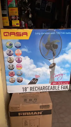 Qasa Rechargeable Fan 18inch