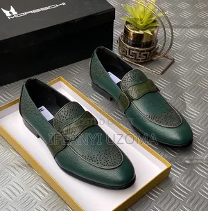 Exclusive Green Color and Brown Color Luxury Shoe