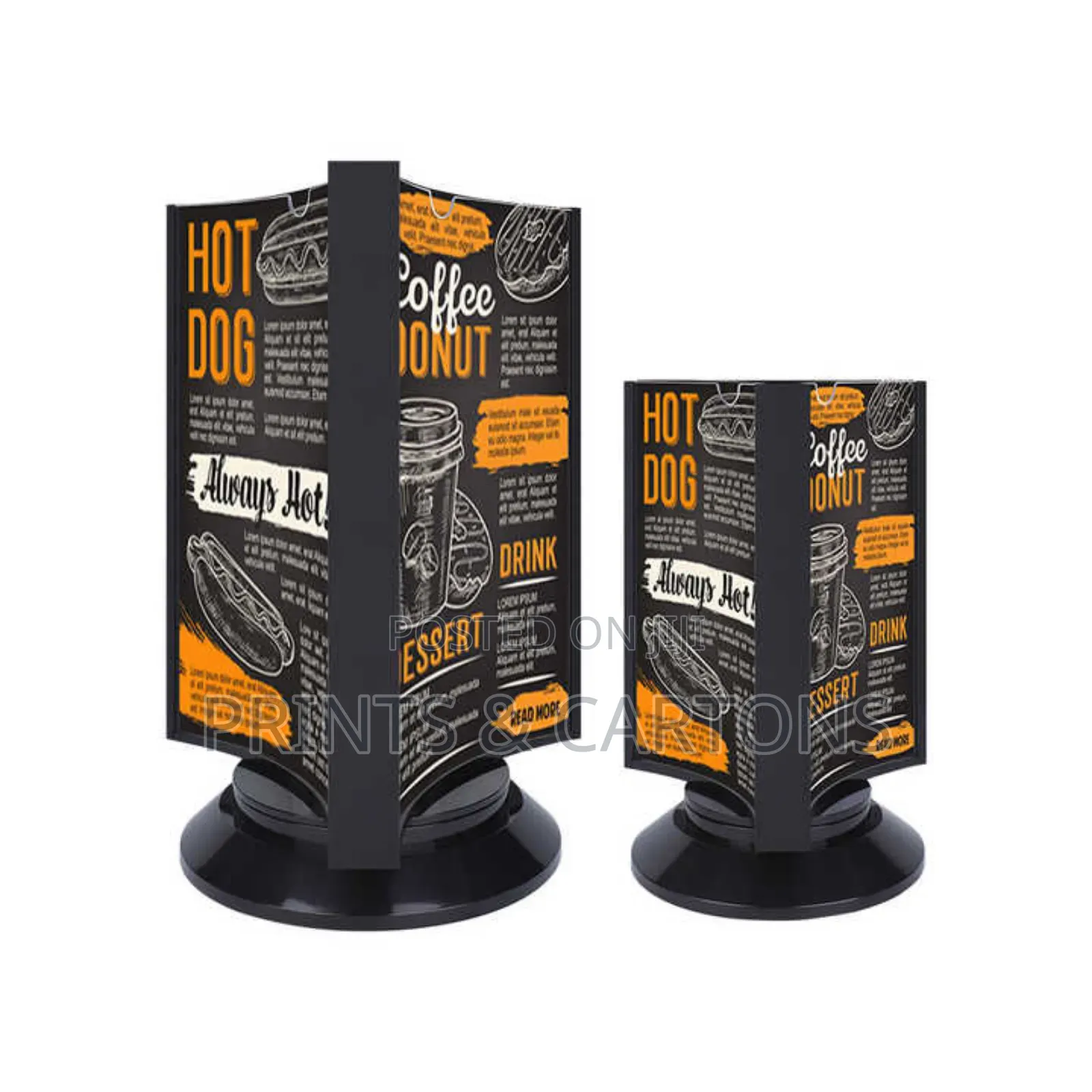 A5 Rotating Menu Stand for Hotels. #6#