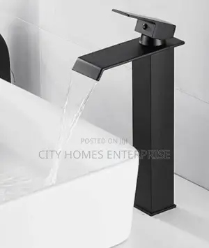 Black Steel Mixer Tap