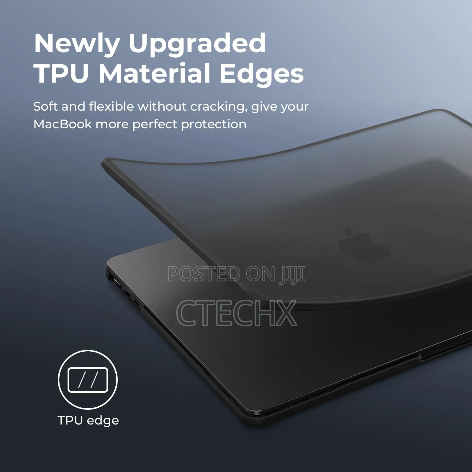 Macbook Pro 14 Inch 2021-2024 Flexible Protective Case Black