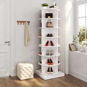 7 Tier Rotating Shoe Rack Tower, Revolving 360 Shoe Rack