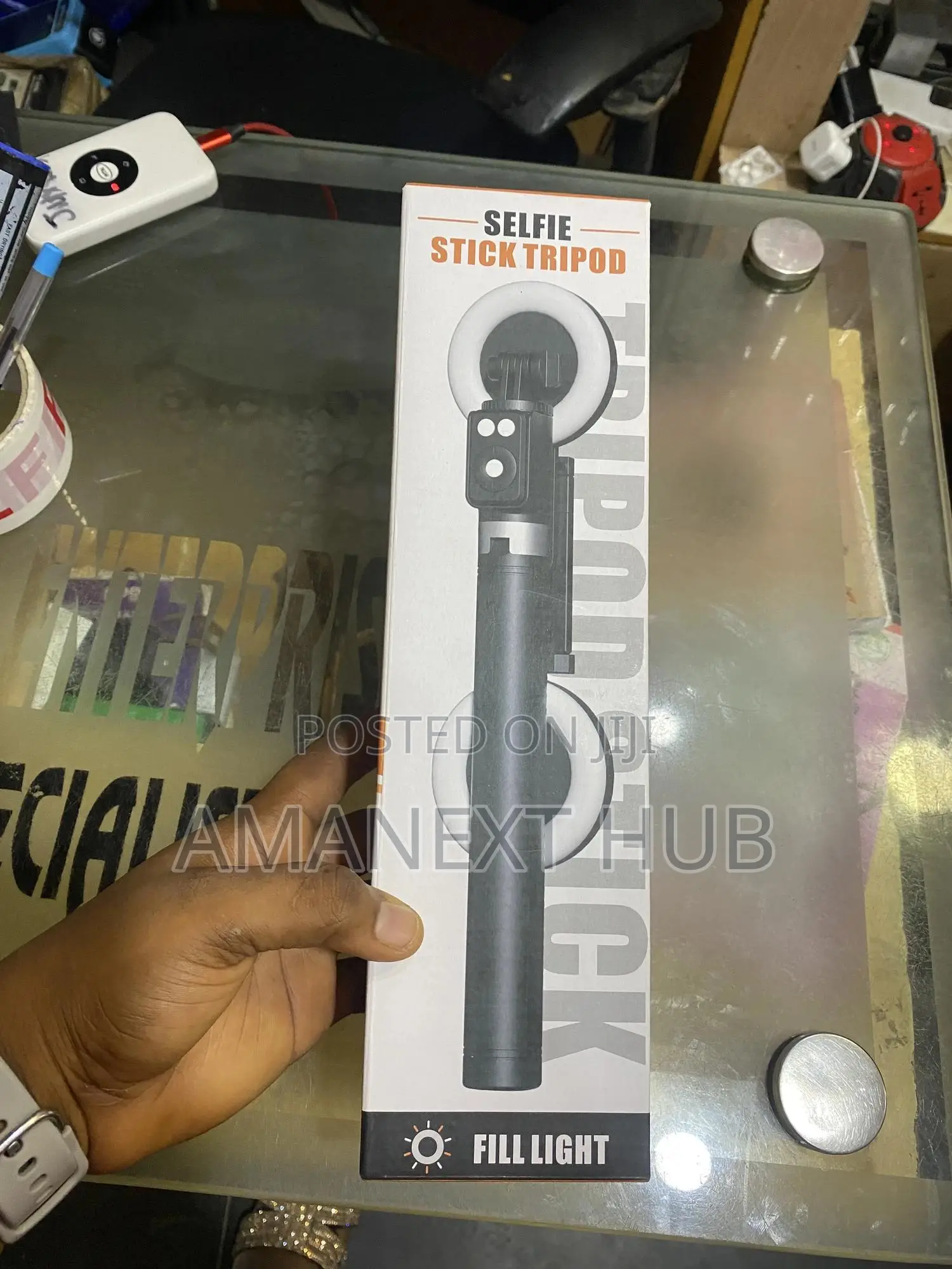 5ft Selfie Stick With 2 Light