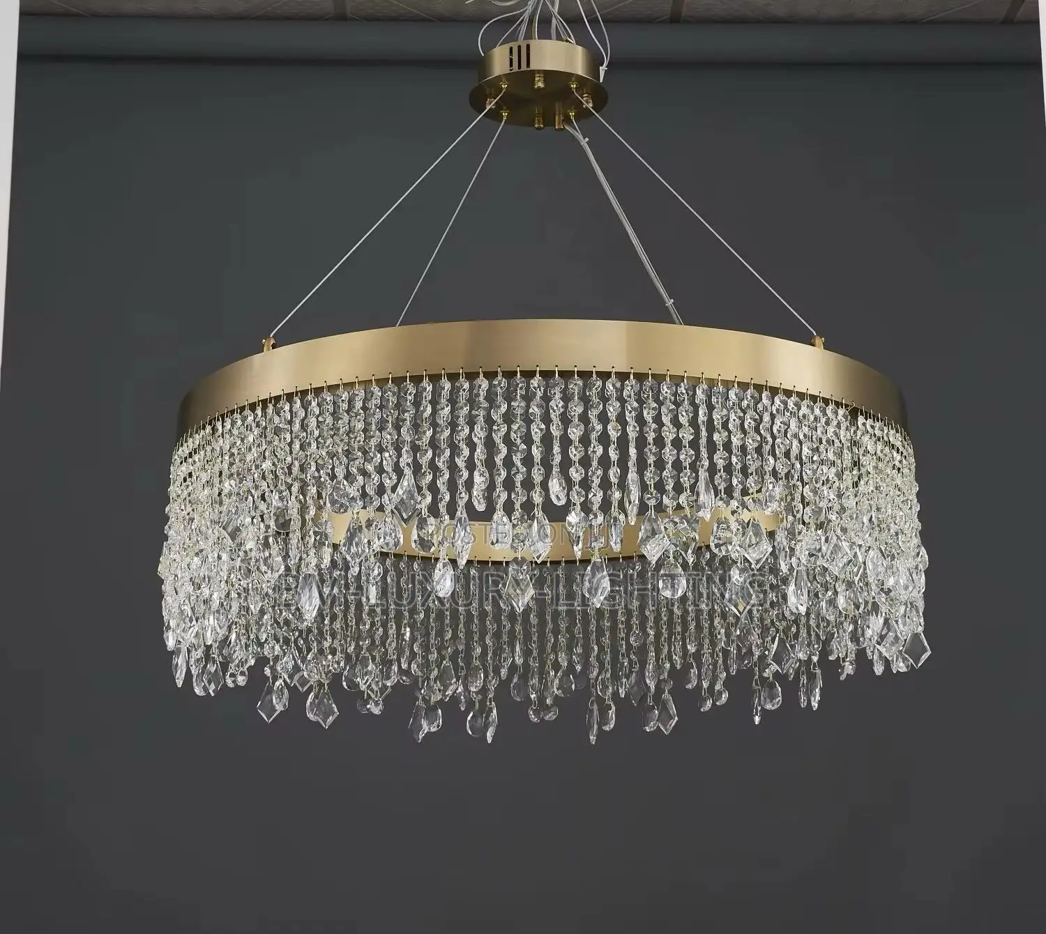 Luxury French Crystal Multiple Drop Chandelier