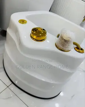 Unique White and Gold Pedicure Bowl