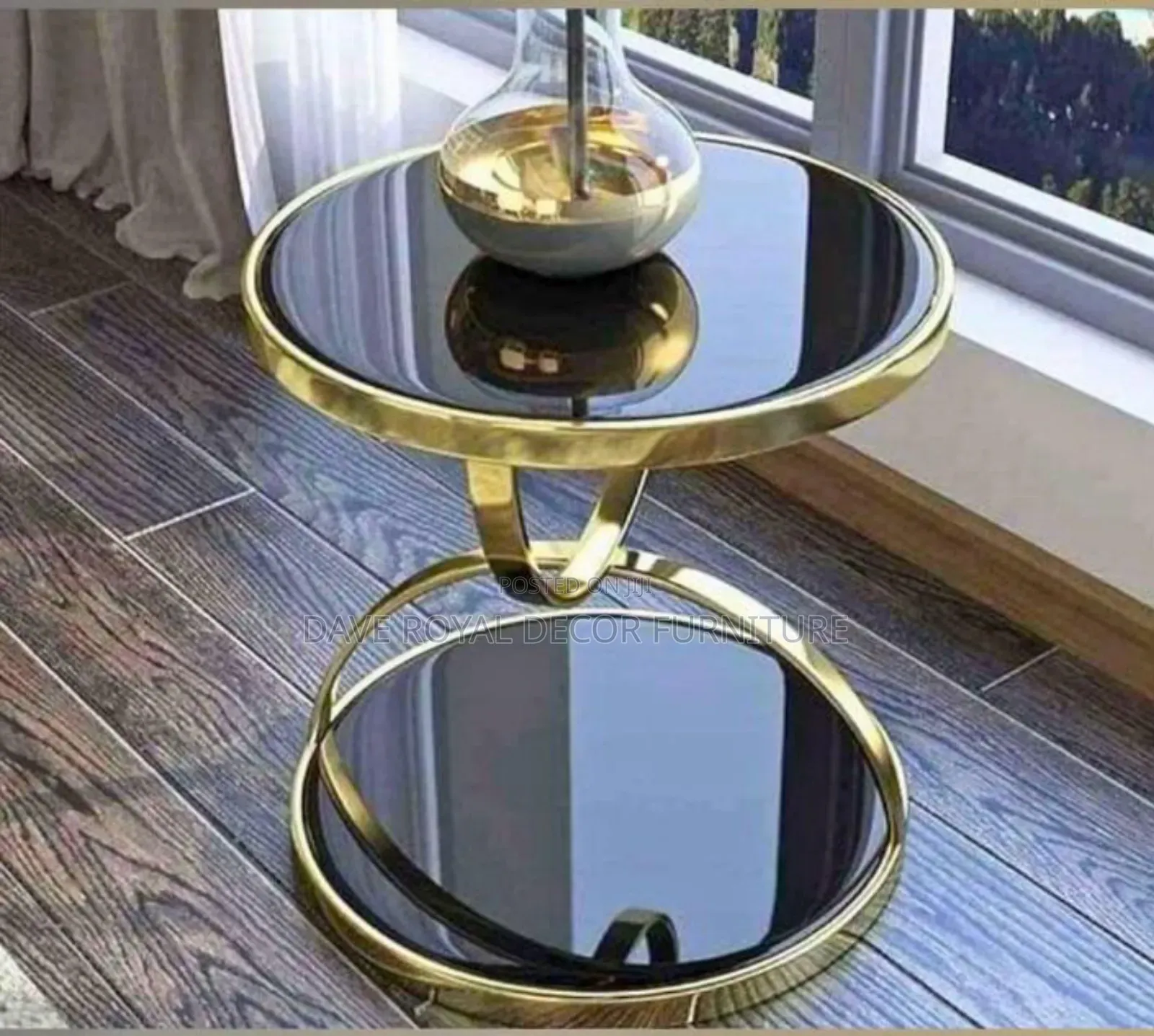 Quality Glass Top Side Stool