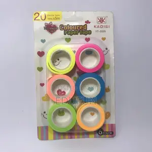 Coloured Paper Tapes 20mm X 5m