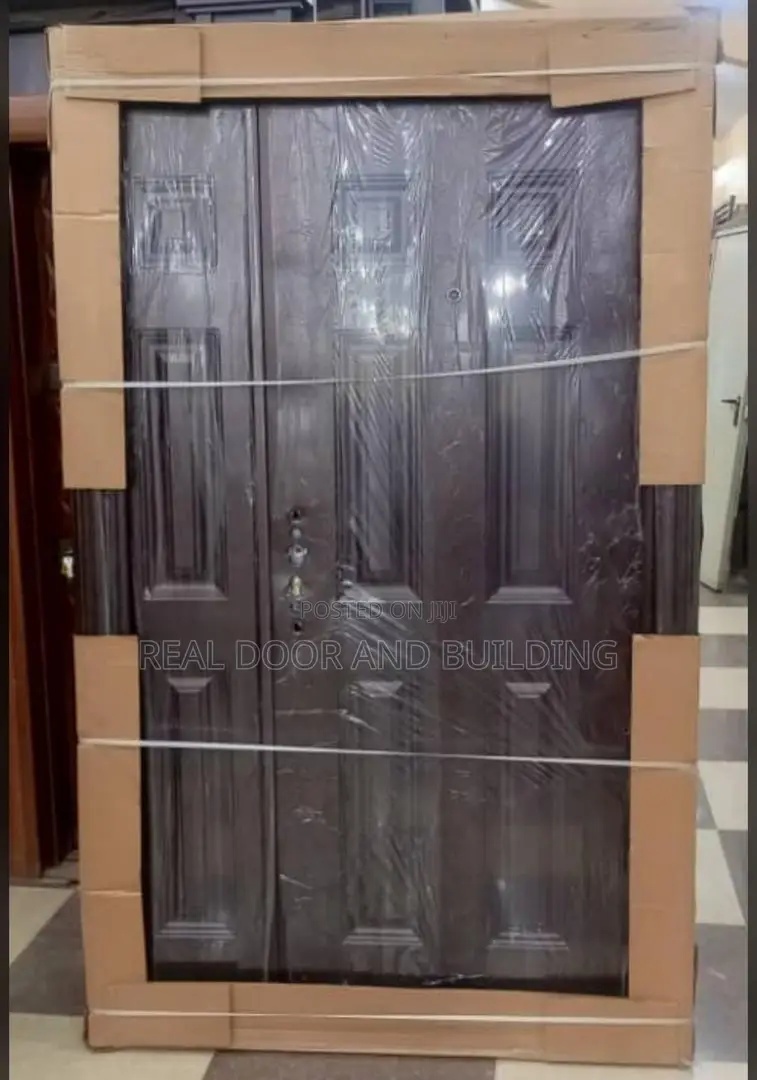 4ft Quality Brown Steel Door