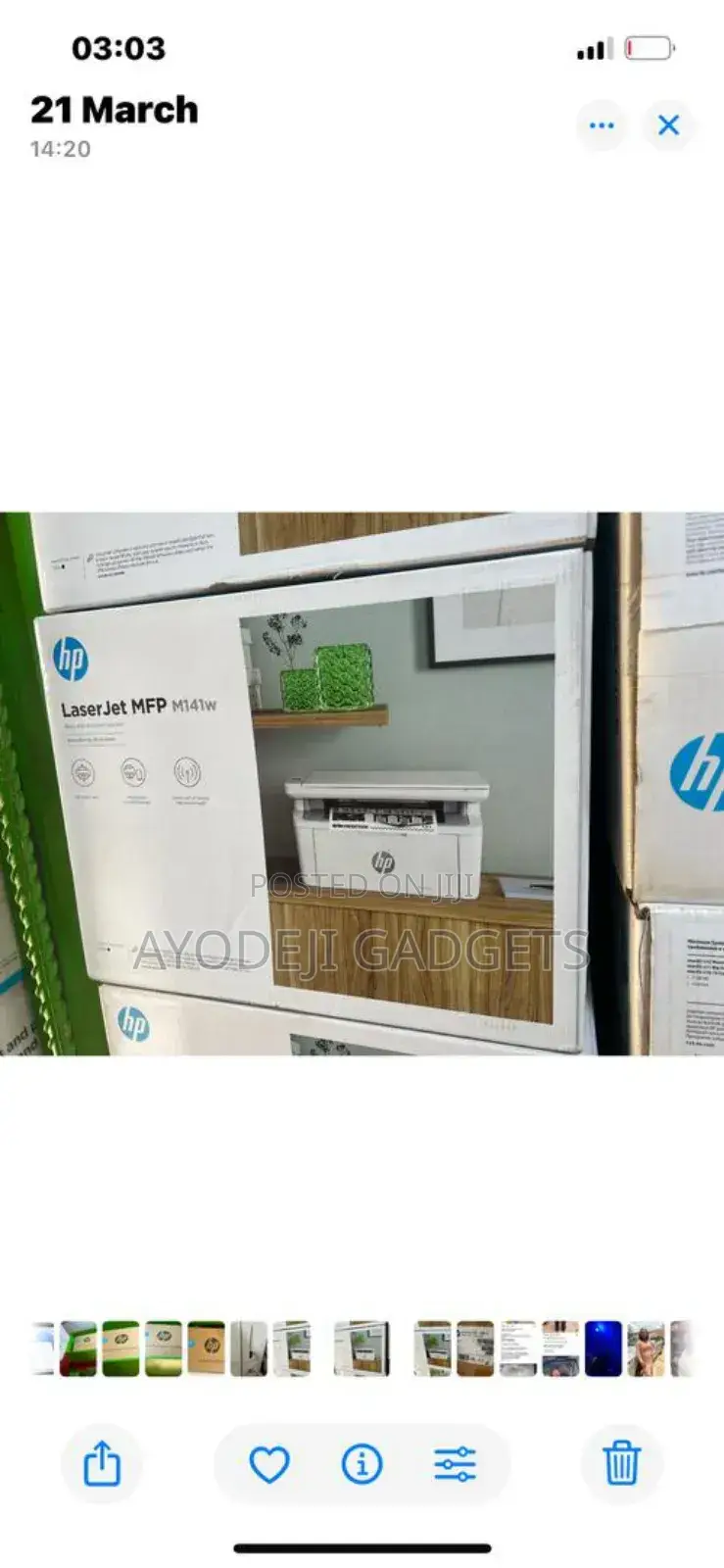 Hp Laserjet MFP M141w Printer