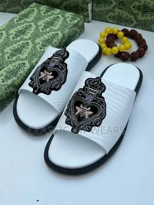 Sample Correct White Slippers in Store