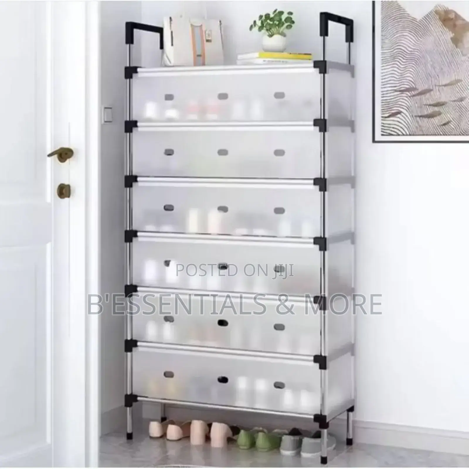 6 Layers Dust Proof Shoe Rack Organiser With Cover