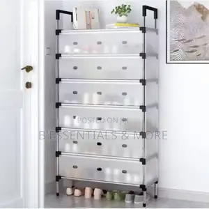 6 Layers Dust Proof Shoe Rack Organiser With Cover