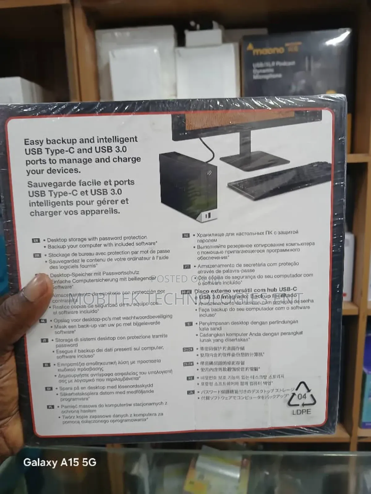 18tb Seagate One Touch External Power Storage Hard Drive