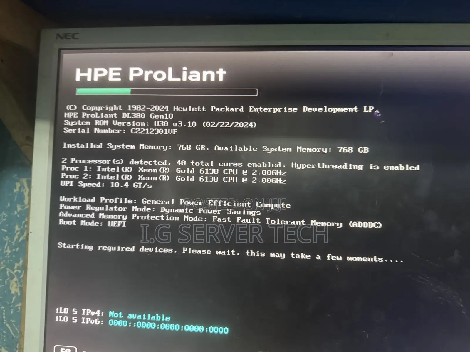 Server HP ProLiant DL380 Gen10 256GB Intel Xeon HDD 3T