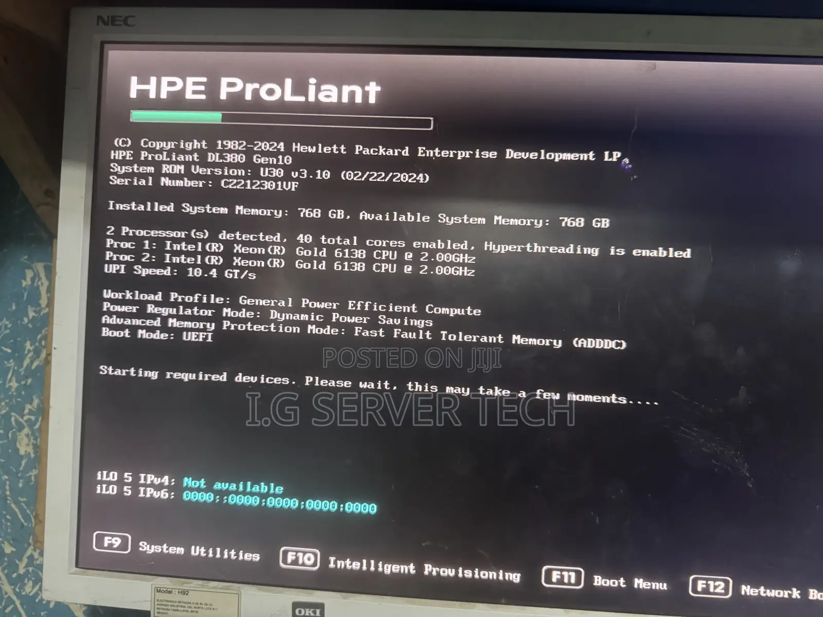 Server HP ProLiant DL380 Gen10 256GB Intel Xeon HDD 3T