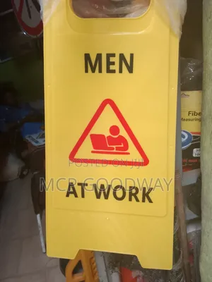 Men At Work Caution Sign