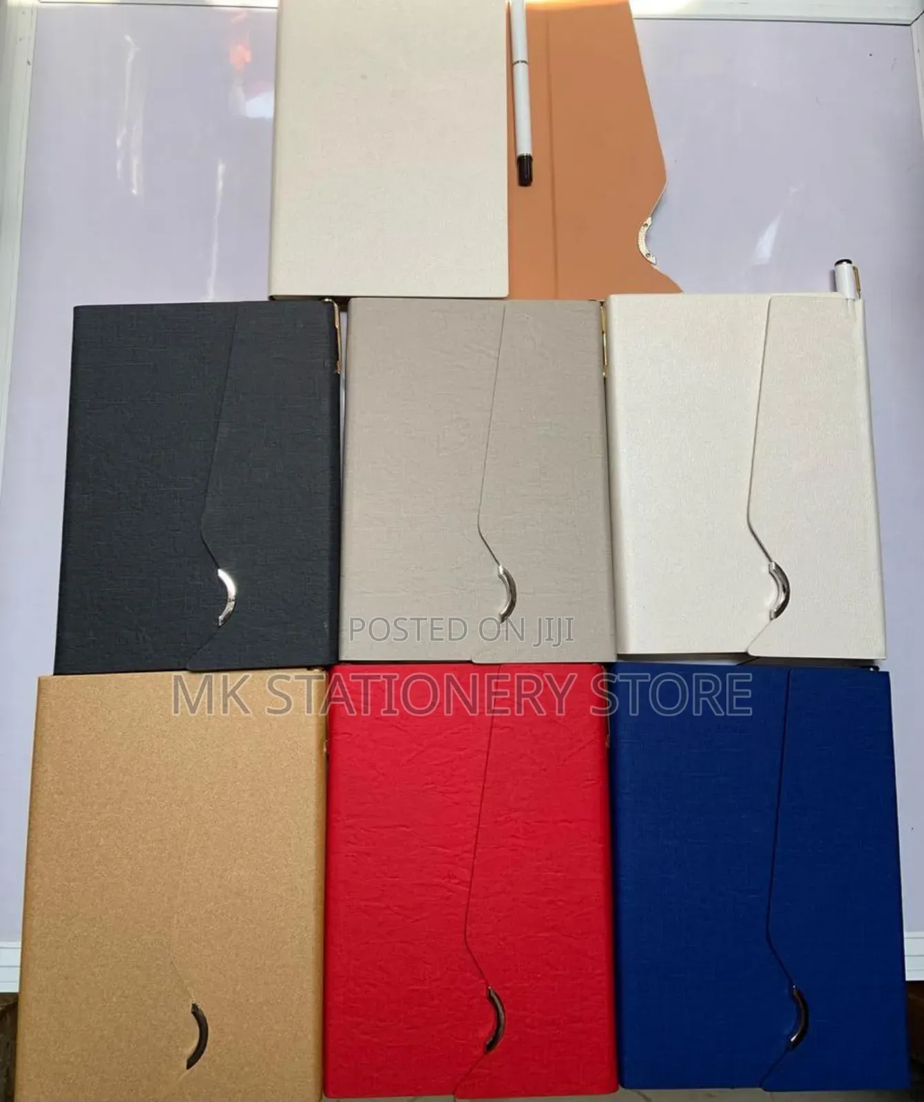 A5 Leather Back Notepad With Pen