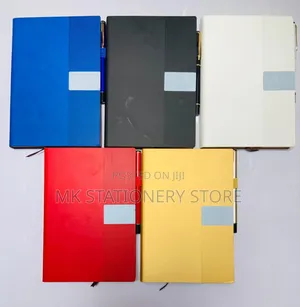 A5 Leather Back Notepad With Pen