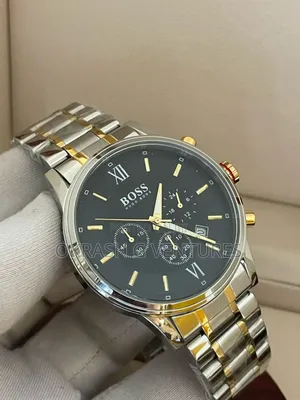 Boss Chronograph Gold/Silver Chain Watch