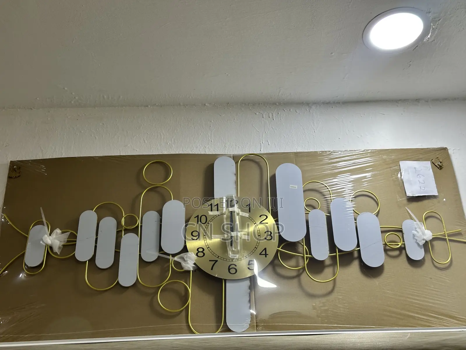 Art Work Gold Wall Clock