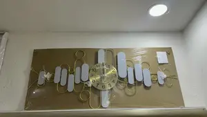Art Work Gold Wall Clock