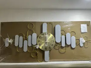 Art Work Gold Wall Clock